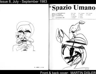 Issue 8, July - September 1983 Front & back cover:  MARTIN DISLER