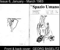 Issue 6, January - March 1983 Front & back cover:  GEORG BASELITZ