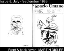 Issue 8, July - September 1983 Front & back cover:  MARTIN DISLER