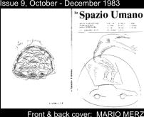 Issue 9, October - December 1983 Front & back cover:  MARIO MERZ