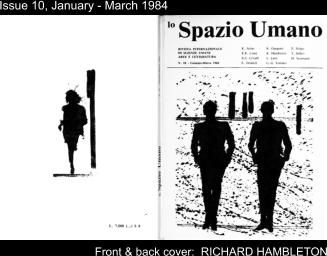 Issue 10, January - March 1984 Front & back cover:  RICHARD HAMBLETON