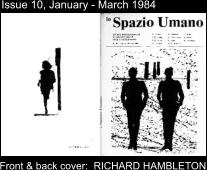 Issue 10, January - March 1984 Front & back cover:  RICHARD HAMBLETON