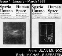 Issue 1, January - March 1989 Front:  JUAN MUOZ  Back:  MICHAEL BIBERSTEIN